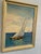 American Vintage Mid-Century Nautical Sailboat Seascape Original Oil Painting in Gilt Frame For Sale - Image 3 of 11