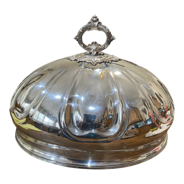 Mid 19th Century Victorian Silver Meat Cover For Sale