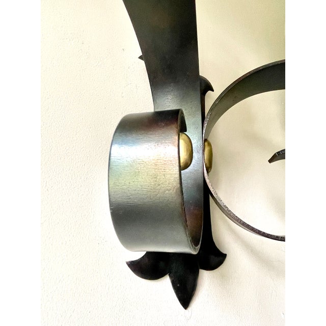 Large Brutalist Wall Lamp by Jean Perzel, 1950 For Sale - Image 14 of 15