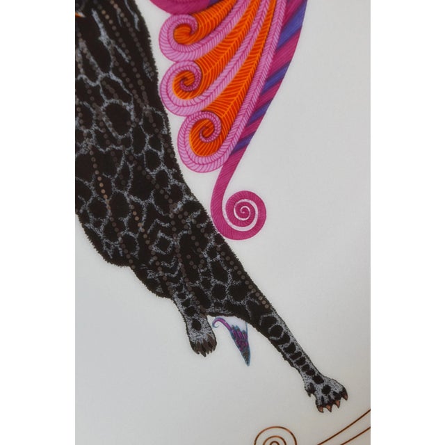 Pink Erté "Beauty and the Beast" Limited Edition Plate For Sale - Image 8 of 8