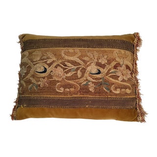 17th Century Aubusson Tapestry Pillow For Sale