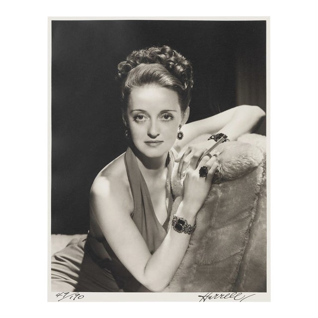 Signed George Hurrell Photograph of Bette Davis (1938) • Silver Gelatin • Ed. 49/190 For Sale
