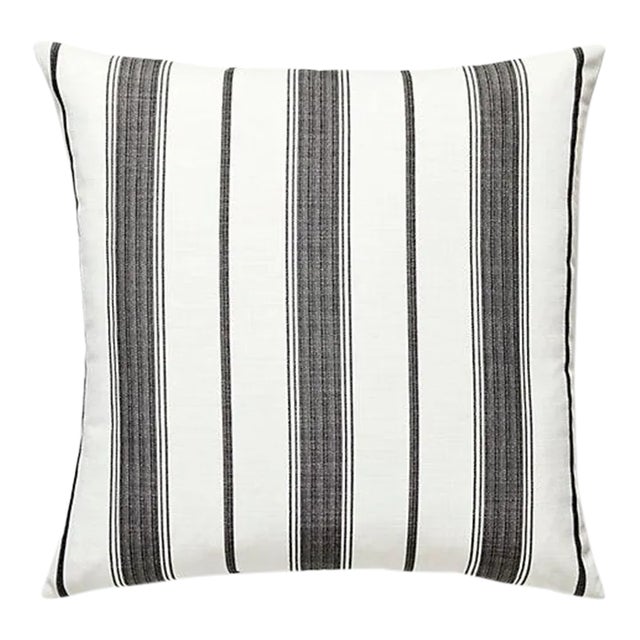 The House of Scalamandré Sconset Outdoor Pillow, Carbon For Sale