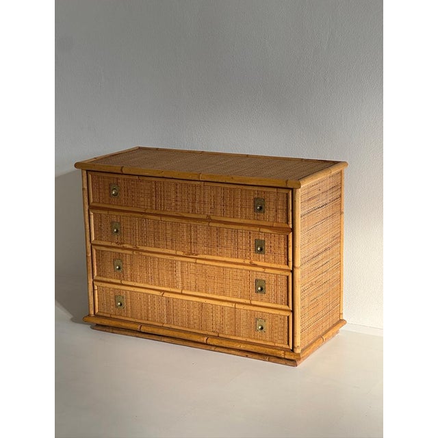 Vintage Rattan Chest of Drawers from Dal Vera, 1970s For Sale - Image 14 of 14