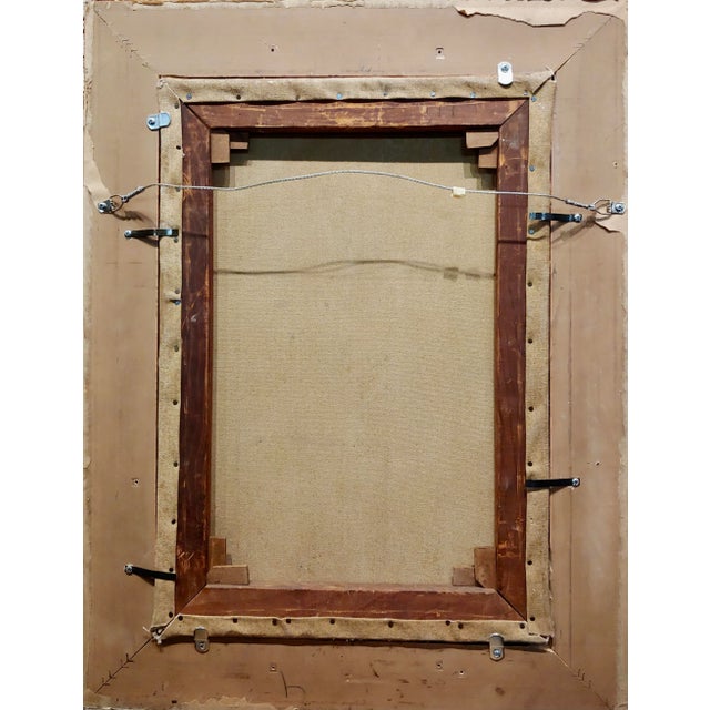 Naughty Old Man Drooling Over a Young Woman Photo-1920s Oil Painting For Sale - Image 9 of 10