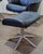 Comfort Designs, Inc. Pair Img Comfort Norwegian Leather Swivel and Reclining Lounge Chairs With Ottomans, Mid-20th Century For Sale - Image 4 of 18
