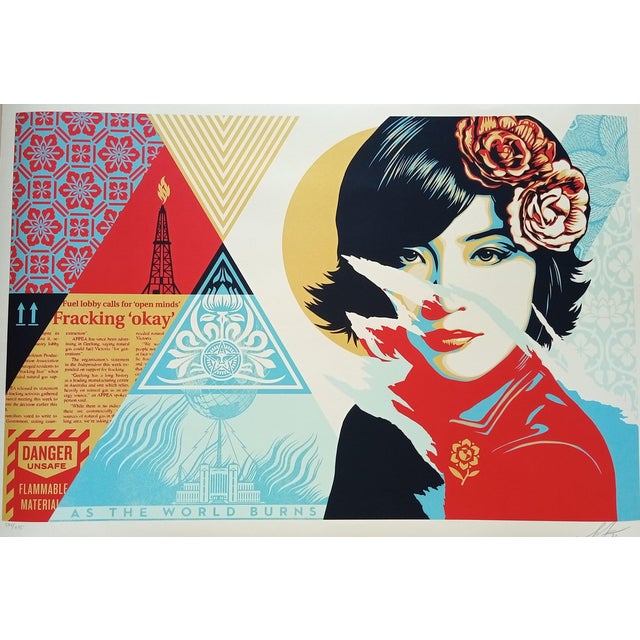 Shepard Fairey, Open Minds, 2022, Screen Print For Sale