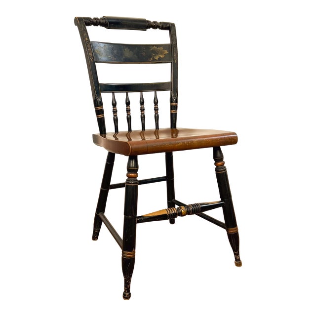 Mid-20th Century Hitchcock Stenciled Chair For Sale