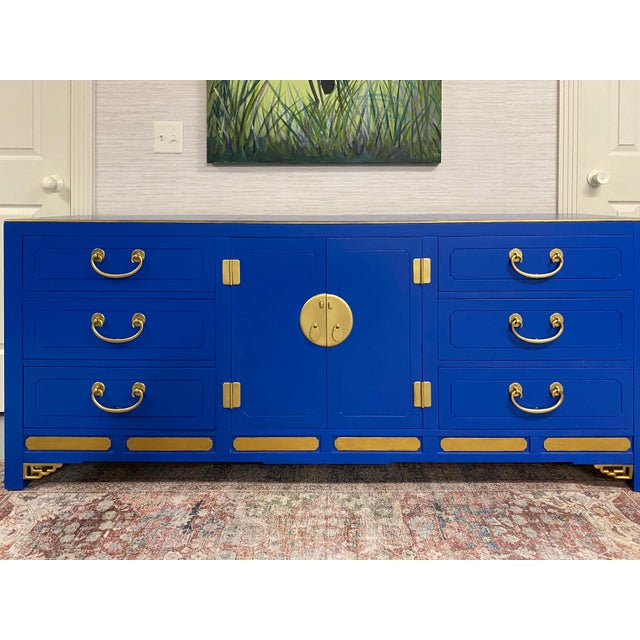 Royal Blue Nine Drawer Dresser by White Furniture Company Chairish