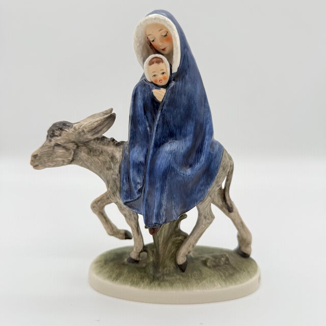 Vintage 1950s Goebel West Germany “Flight Into Egypt” Nativity Figurine – Mary & Child on Donkey For Sale - Image 9 of 9