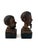 Pair of Vintage Carved Spanish Busts, Don Quixote and Sancho Panza For Sale - Image 4 of 9