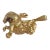 Vintage 14k Gold Leo Pendant For Sale - Image 4 of 9