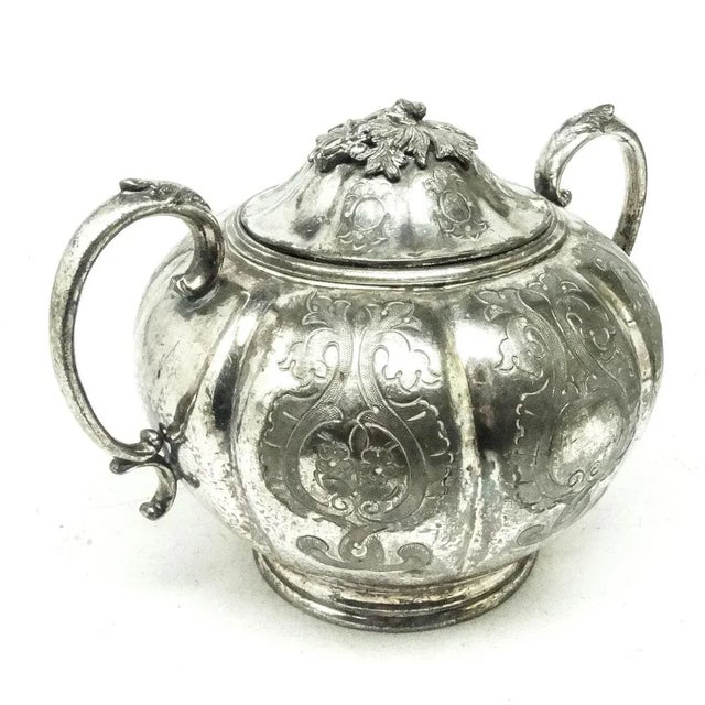 French Art Nouveau Sugar Bowl from Armand Frenais, Early 20th Century For Sale - Image 11 of 13