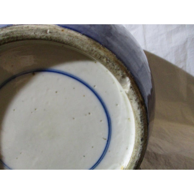 Antique Chinese Blue Glazed Porcelain Ginger Jar For Sale In New York - Image 6 of 10