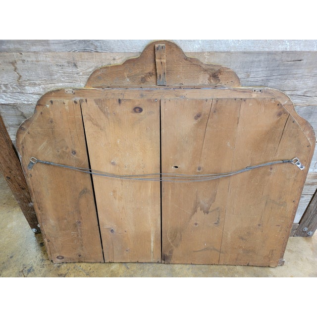 Late 19th Century Gilded and Ebonized Mirror With Floral Decoration For Sale - Image 11 of 11