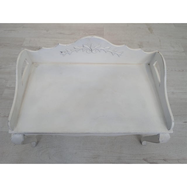 French Bleached Breakfast Tray from Cauntry Corner Saran Grace For Sale - Image 5 of 17