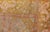 Green Squared Shape Antique Oushak Rug in Green, Marigold, Cream and Pink Color For Sale - Image 8 of 17