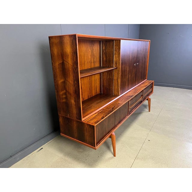 Brown Paola Highboard in Rosewood by Oswald Vermaercke for V-Form, Belgium, 1959 For Sale - Image 8 of 15