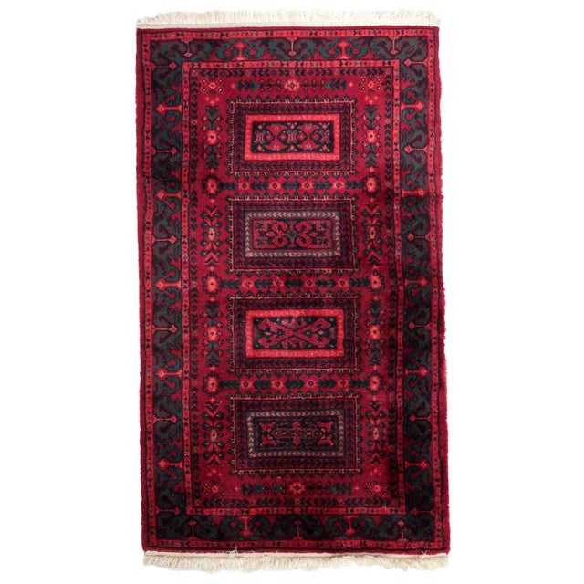 1960s Vintage German Baluch Style Rug 2.3' X 4.4' For Sale - Image 12 of 12