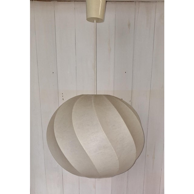 Cocoon Ceiling Lamp by Linus Bopp, 1970s, in Very Good conditions. Designed 1970 to 1979 This piece has an attribution...
