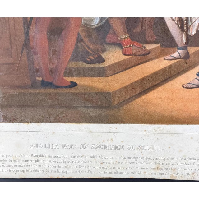 Ataliba Makes a Sacrifice to the Sun, 1800s, Paper For Sale - Image 11 of 14