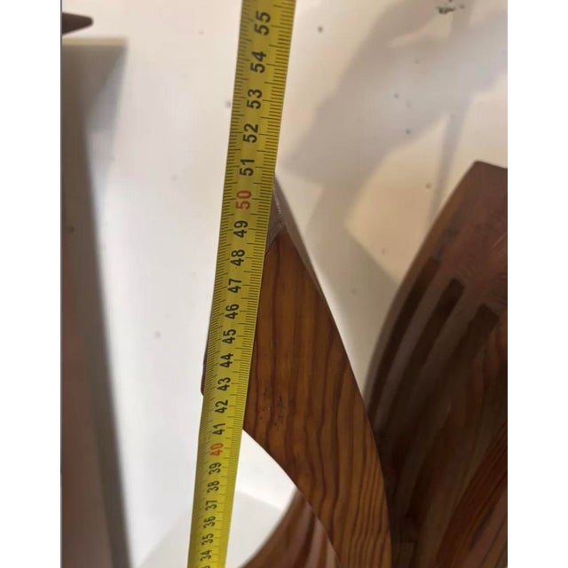 Japanese-Style Handcrafted Stool, 1970 For Sale - Image 4 of 5