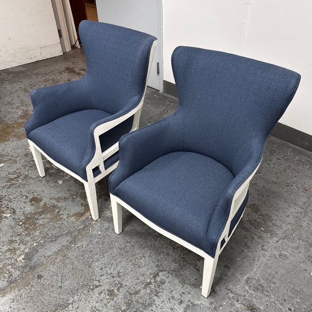 Modern Uttermost Gordonston Accent Armchairs, Pair For Sale - Image 3 of 12