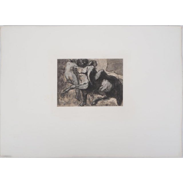 Auguste Rodin (1840-1917) (after) Centaur abducting two women, 1897 Photogravure reworked using drypoint (Goupil Workshop)...