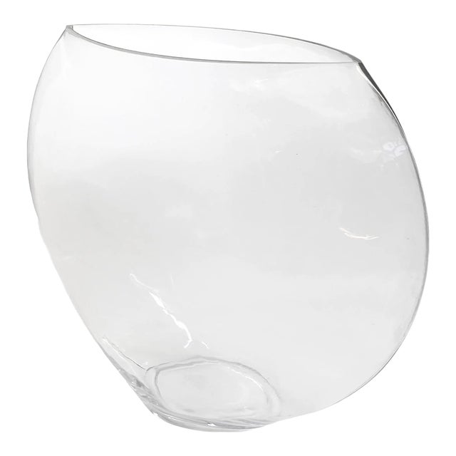 European Handmade Glass Vase, Organic Modern Style, 20th Century For Sale