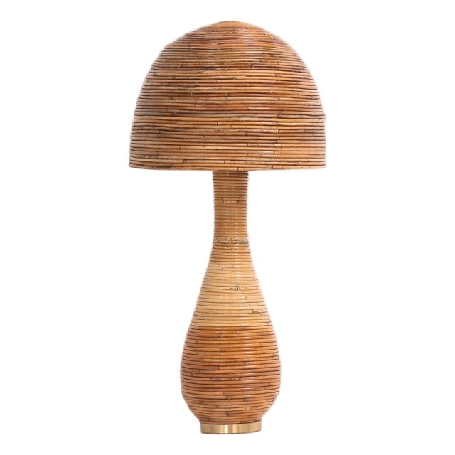 Organic Rattan Shroom 004 Table Lamp For Sale