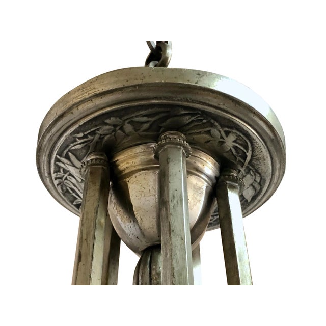 Art Deco French Ceiling Lamp, 1930s For Sale - Image 4 of 13