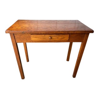 Antique Mission Art & Craft Style Oak Writing Table -Desk For Sale