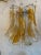 Amber Vintage Mazzega Murano Glass Amber Feather Shoehorn Wall Lights Sconces -A Pair For Sale - Image 8 of 12