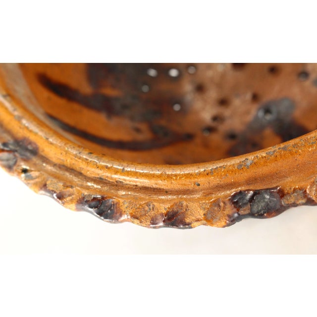 Circa 1900 Barrio De La Luz Puebla Pottery Hanging Planter Cache Pot Barro Vidriado For Sale - Image 16 of 18