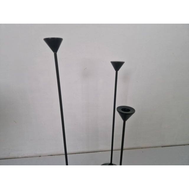 Postmodern Postmodern Candleholders, 1980s, Set of 3 For Sale - Image 3 of 6