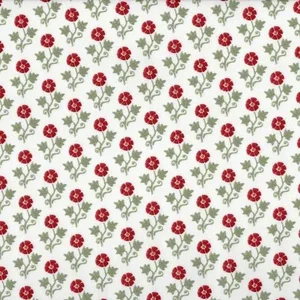 Lauren Servati Textiles, Amelia Fabric in Ruby