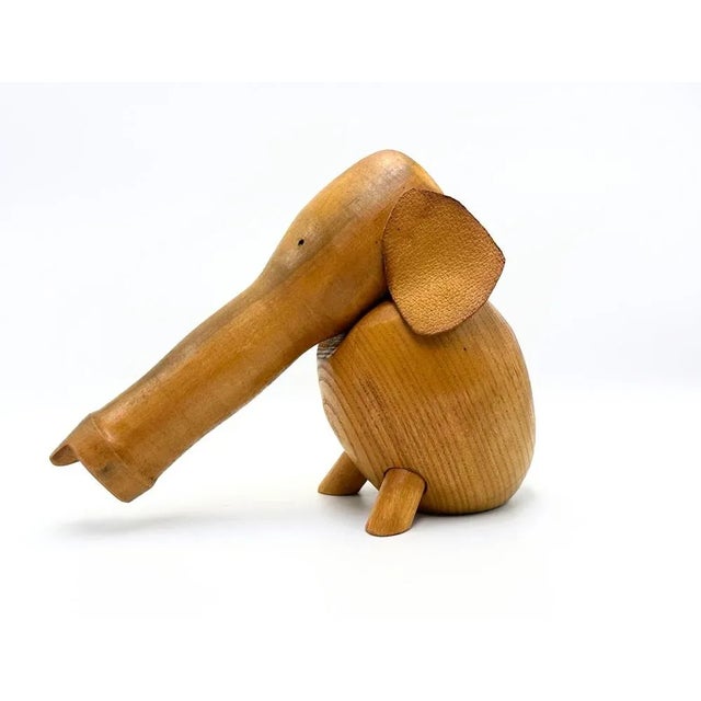 Mid-Century Danish Carved Baby Elephant, 1960s For Sale - Image 11 of 11