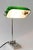 Green Art Deco Adjustable Nickel-Plated Banker Lamp, Vienna, Austria, 1920s For Sale - Image 8 of 16