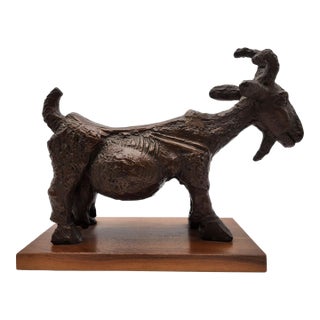 Pablo Picasso "She Goat" Table Sculpture by Austin Production 1960s For Sale