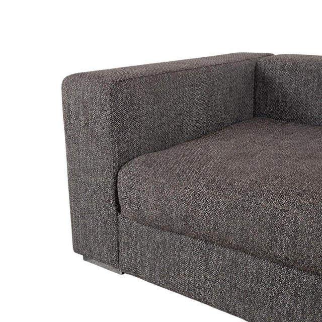 Cenova Set Fabric Corner Sofa and Ottoman in Grey by BoConcept, Set of 2 For Sale - Image 6 of 18