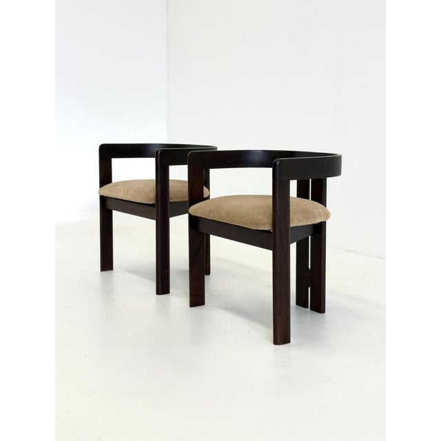 Mid-Century Modern Pigreco Chairs attributed to Tobia & Afra Scarpa, 1950s, Set of 2 For Sale - Image 3 of 13