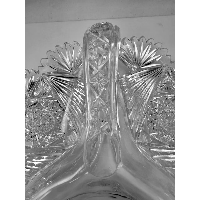Traditional Very Rare American Brilliant 3 Well Serving Platter For Sale - Image 3 of 7