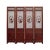 Chinese Reddish Brown Stain 4 Seasons Flower Wood Panel Floor Screen For Sale - Image 13 of 13