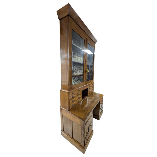 Traditional 19th Century Bookcase Desk/Bureau For Sale - Image 3 of 14