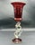Murano Sculptural Display Chalice in Red Artistic Glass with Gold Details For Sale - Image 12 of 12