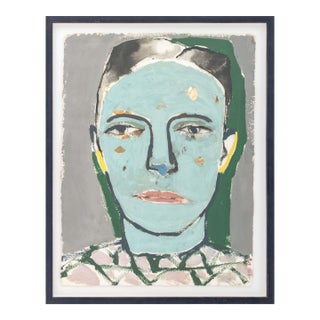 Monica Subide Portrait of a Girl Mixed Media, 2021 For Sale