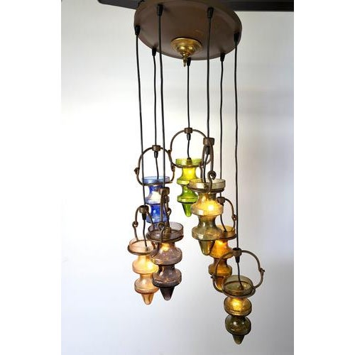 Brutalist Stalacticte Chandelier by Nanny Still for Massive Belgium, 1960s For Sale - Image 12 of 14