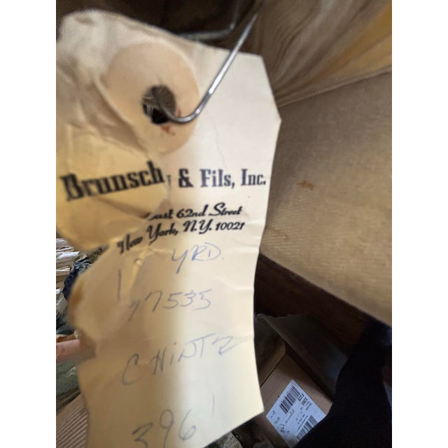 Off-white 17+ Yards of Classic Brunschwig & Fils Floral Fabric For Sale - Image 8 of 8