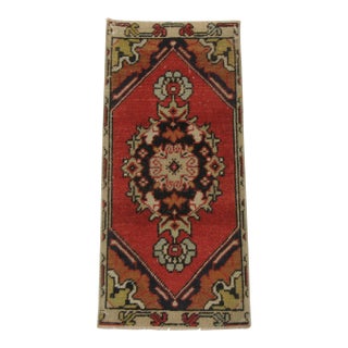 Vintage Mini Turkish Rug For Sale