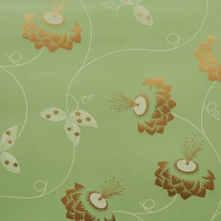 Sample - Schumacher x Neisha Crosland Merlin Wallpaper in Plough Green For Sale